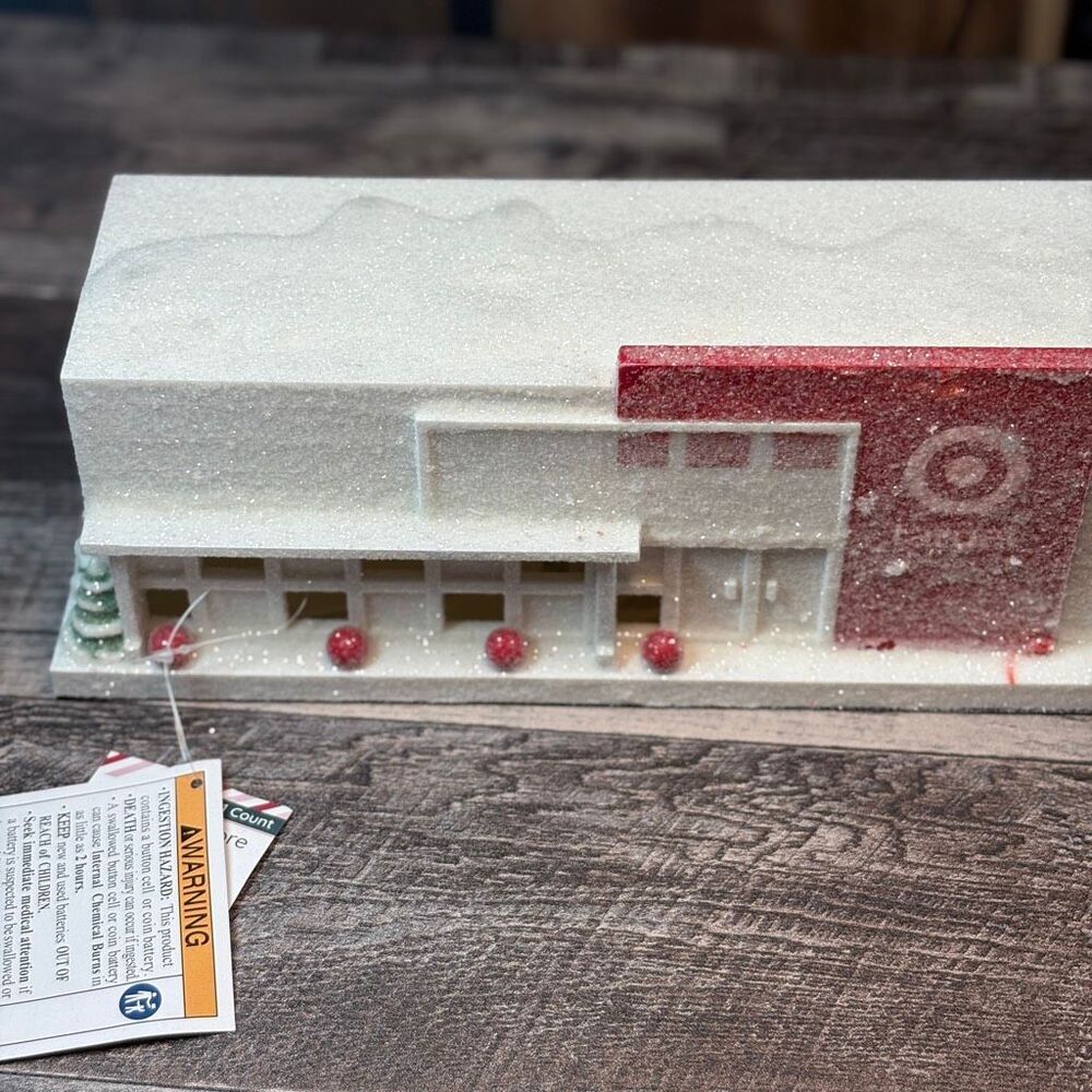 Target Store Holiday Light-Up Display Building – Rare Collectible Christmas Vill - Picture 1 of 3